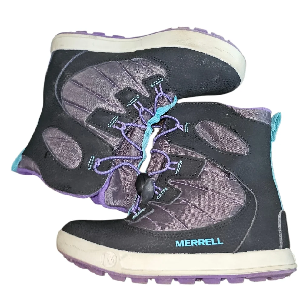 Merrell Black and Purple Winter Boots